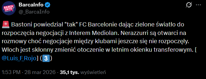 HIT! Ten czołowy obrońca powiedział ''TAK'' Barcelonie!
